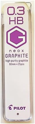 PILOT Mechanical Pencil Lead Refill neox GRAPHITE 0.3mm HB, HRF3G-20-HBTPU