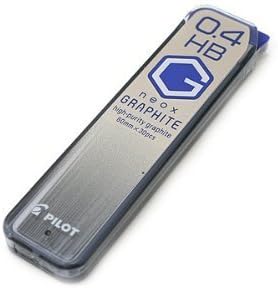 PILOT Mechanical Pencil Lead Refill neox GRAPHITE 0.4mm HB, HRF4G-20-HB, Set of 10