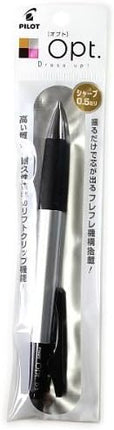 PILOT Mechanical Pencil Opt, 0.5mm, Metal, Packed, P-HOP-20R-MT