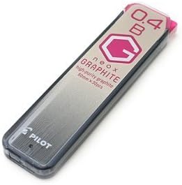 PILOT Mechanical Pencil Lead Refill neox GRAPHITE 0.4mm B, HRF4G-20-B, Set of 10