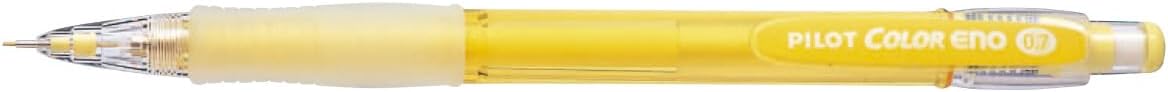 PILOT Color Mechanical Pencil Color Eno, 0.7mm, Yellow, 10 Pieces, HCR120R10Y7