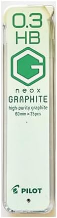 PILOT Mechanical Pencil Lead Refill neox GRAPHITE 0.3mm HB, HRF3G-20-HBTMG