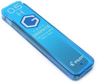 PILOT Mechanical Pencil Lead Refill neox GRAPHITE 0.5mm H, HRF5G-20-H, Set of 10