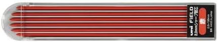 uni Mitsubishi Pencil Mechanical Pencil Lead Refill uniFiELD Shokunin Senka, 2.0mm Red, U203101P.15, Set of 7