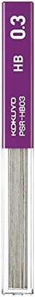 KOKUYO Mechanical Pencil Lead Refill 0.3mm HB, Packed, PSR-HB03-1P