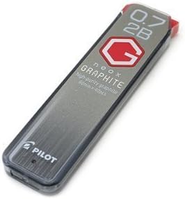 PILOT Mechanical Pencil Lead Refill neox GRAPHITE 0.7mm 2B, HRF7G-20-2B, Set of 10