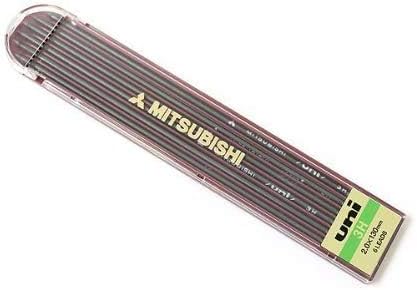 uni Mitsubishi Pencil uniHodler Refill 3H, ULN3H, Set of 7