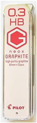 PILOT Mechanical Pencil Lead Refill neox GRAPHITE 0.3mm HB, HRF3G-20-HBTCP