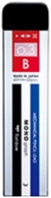Tombow Mechanical Pencil Lead Refill MONO graph MG 0.3mm B, R3-MGB01, Set of 5
