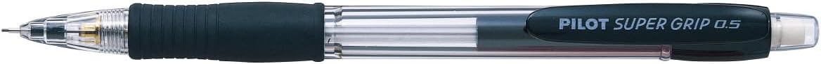 PILOT Mechanical Pencil Super Grip Knock, 0.5mm, Black, 10 Pieces, HGP100R10B5