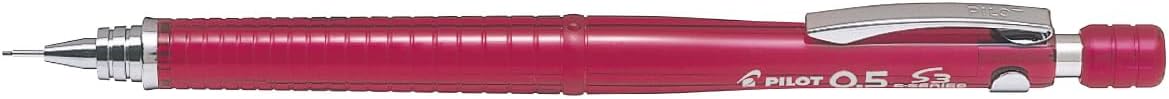 PILOT Mechanical Pencil S3, 0.5mm, Transparent Red, 10 Pieces, HPS300R10TR5
