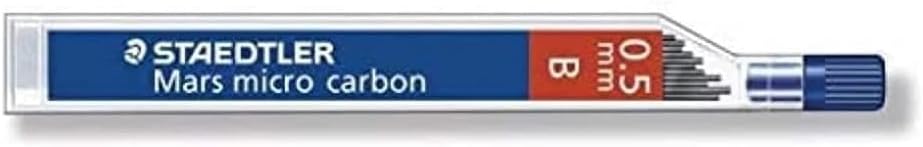 Staedtler Mechanical Pencil Lead Refill Mars Micro Carbon 0.5mm B, 250 05-B