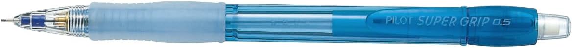 PILOT Mechanical Pencil Super Grip Knock, 0.5mm, Transparent Blue, HGP100R10TL5, Set of 10