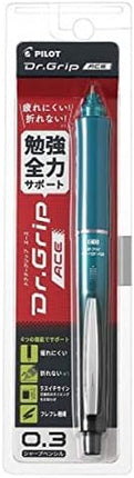 PILOT Mechanical Pencil Dr.Grip ACE, 0.3mm, Gradient Turquoise Blue, HDGAC-80R3-GTL, Set of 3