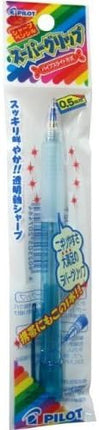 PILOT Mechanical Pencil Super Grip Knock, 0.5mm, Transparent Blue, P-HGP-10R-TL