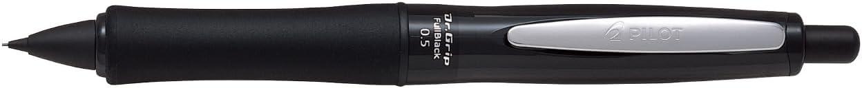 PILOT Mechanical Pencil Dr.Grip Full Black, 0.5mm, Black, HDGFB-80R-B