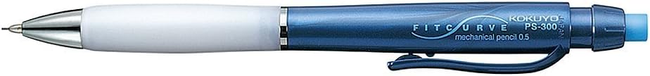KOKUYO Mechanical Pencil FitCurve, 0.5mm Blue, PS-300B, Set of 10
