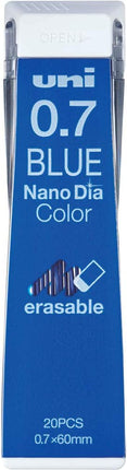 uni Mitsubishi Pencil Mechanical Pencil Lead Refill Nano Dia Color 0.7mm Blue, U07202NDC.33