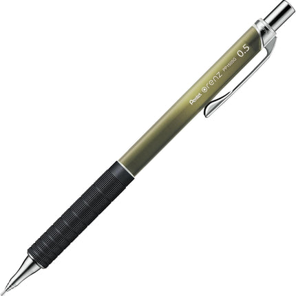 Pentel Mechanical Pencil Orenz Metal Grip green color Limited Design Edition 0.5mm Khaki Green, XPP1505G2-L4