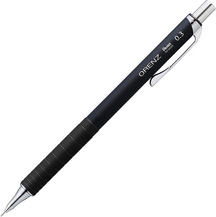 Pentel Mechanical Pencil Orenz Metal Grip, 0.3mm, Black, XPP1003G2-RA
