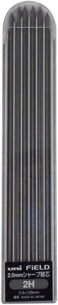 uni Mitsubishi Pencil Mechanical Pencil Lead Refill uniFiELD Shokunin Senka, 2.0mm 2H