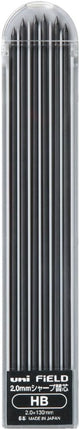 uni Mitsubishi Pencil Mechanical Pencil Lead Refill FiELD 2.0mm HB, 10 Pieces, U202101PHB