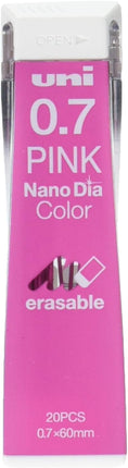 uni Mitsubishi Pencil Mechanical Pencil Lead Refill Nano Dia Color 0.7mm Pink, U07202NDC.13