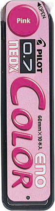 PILOT Color Eno Mechanical Pencil Lead Refill 0.7mm Pink, 10 Pieces, HRF7C-2S10P