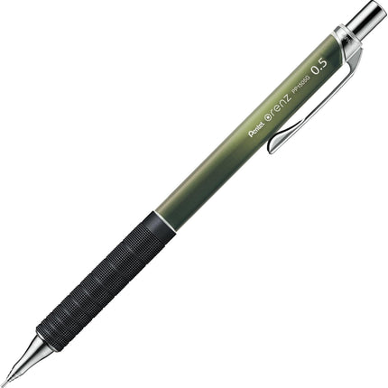 Pentel Mechanical Pencil Orenz Metal Grip green color Limited Design Edition 0.5mm Olive Green, XPP1505G2-L3