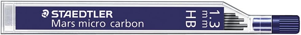 Staedtler Mechanical Pencil Lead Refill Mars Micro Carbon 1.3mm HB, 250 13-HB