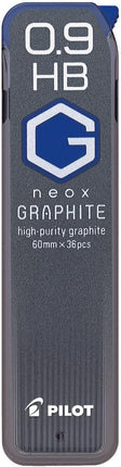 PILOT Mechanical Pencil Lead Refill neox GRAPHITE 0.9mm HB, 10 Pieces, HRF9G200HB