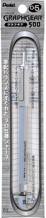 Pentel Mechanical Pencil GraphGear 500 0.5mm, XPG515, Set of 5, Packed