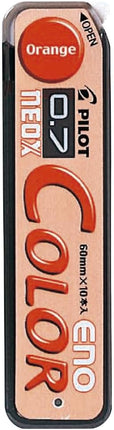 PILOT Color Eno Mechanical Pencil Lead Refill 0.7mm Orange, HRF7C-20-O