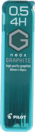 PILOT Mechanical Pencil Lead Refill neox GRAPHITE 0.5mm 4H, HRF5G-20-4H