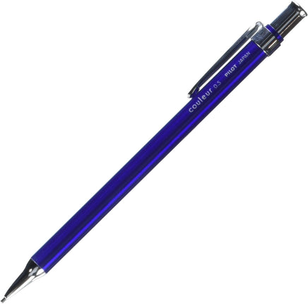 PILOT Mini Mechanical Pencil couleur, 0.5mm, Metal Blue, HCL-50R-ML