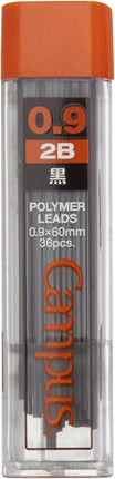 KOKUYO Campus Mechanical Pencil Lead Refill 0.9mm 2B, PSR-C2B9N