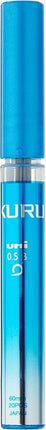 uni Mitsubishi Pencil Mechanical Pencil Lead Refill for Kuru Toga 0.5mm B Blue, U05203B.33