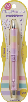PILOT Mechanical Pencil Dr.Grip CL PlayBorder, 0.3mm, Pastel Pink, HDGCL50R3-PPP