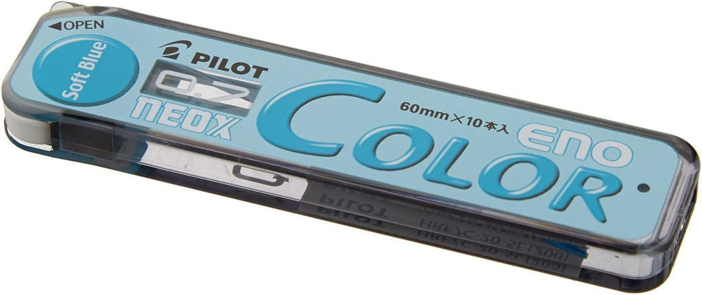 PILOT Color Eno Mechanical Pencil Lead Refill 0.7mm, Soft Blue, HRF7C-20-SL