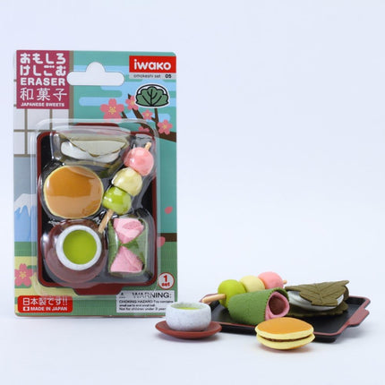 Iwako, Eraser, Japanese Sweets, 10 Pieces, Blister Pack, ER-BRI009