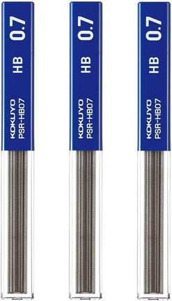 KOKUYO Mechanical Pencil Lead Refill 0.7mm HB, Set of 3, PSR-HB07-1PX3SET