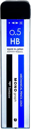 Tombow Mechanical Pencil Lead Refill MONO graph MG 0.5mm HB, R5-MGHB01, Set of 10