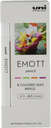 uni Mitsubishi Pencil Mechanical Pencil Lead Refill EMOTT pencil 0.9mm 4 Colors No.2 Tropical Color, 10 Pieces, ULE09MIX.NO2