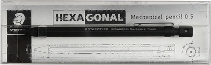 STAEDTLER HEXAGONAL Mechanical Pencil, 0.5mm, Clean Black, 925 77-05B