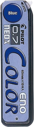 PILOT Color Eno Mechanical Pencil Lead Refill 0.7mm Blue, 10 Pieces, HRF7C-2S10L