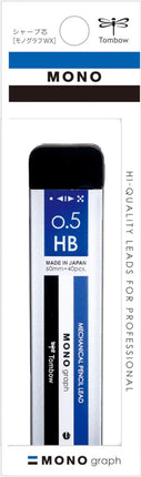 Tombow Mechanical Pencil Lead Refill MONO graph MG 0.5mm HB Mono Color, ECG-121A