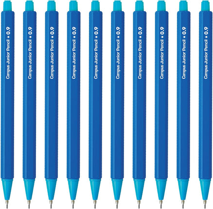 KOKUYO Mechanical Pencil Campus Junior Pencil, 0.9mm Blue, 10 Pieces, PS-C100B-1PX10