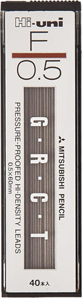 uni Mitsubishi Pencil Mechanical Pencil Lead Refill Hi-uni 0.5mm F, HU05300F