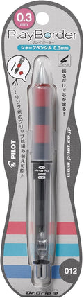PILOT Mechanical Pencil Dr.Grip CL PlayBorder, 0.3mm, Black x Red, HDGCL50R3-PBR