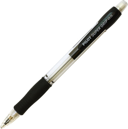 PILOT Mechanical Pencil Super Grip Knock, 0.5mm, Black, HGP-10R-B5